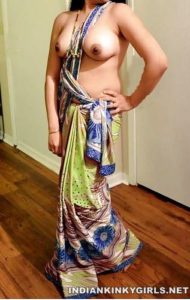 Indian Wife Topless Exposing Big Milky Boobs