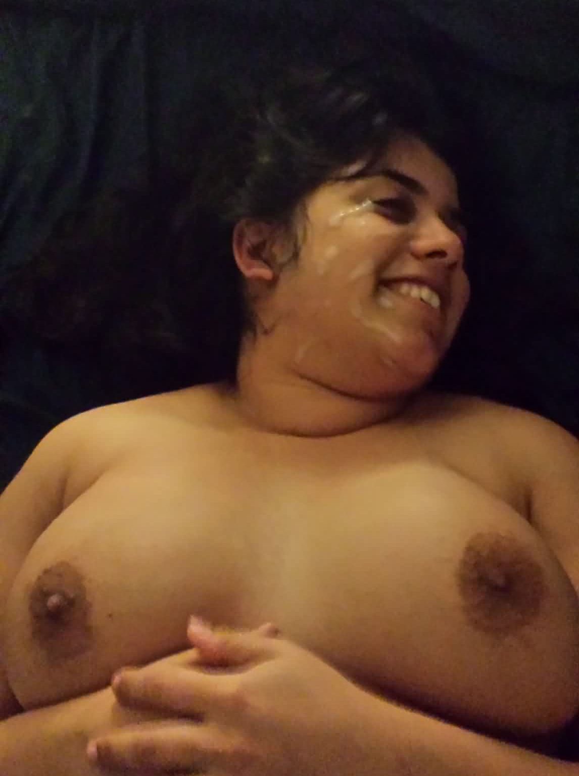cum on her ass selfie