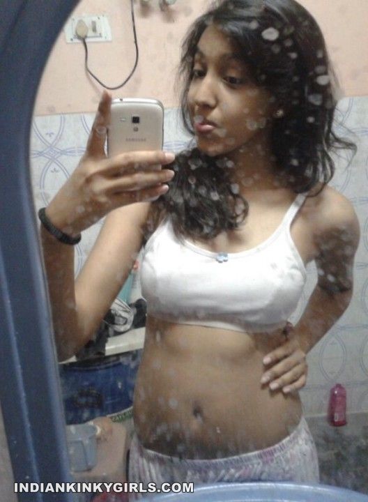 cute indian teen nude selfies showing tits pics 003