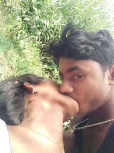 village girl kissing and boobs pressing selfies 004