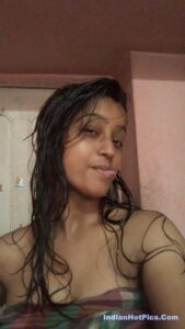 indian girl with huge tits sucking her nipples 001