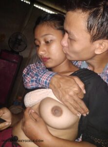assamese girlfriend gets her tits squeezed 010