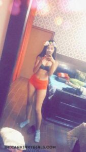 naughty indian teen sameera's nude snapchat selfies 008