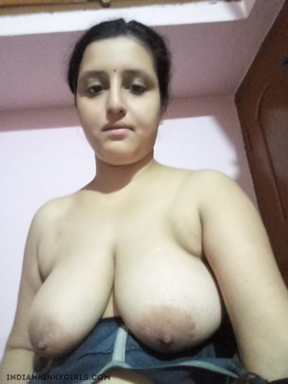 Sexy Indian Wife With Big Boobs Nude Selfies image