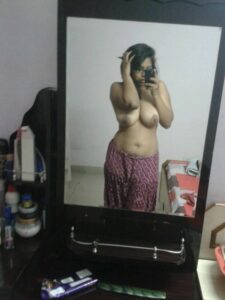 naughty indian girl naked big tits selfies 011