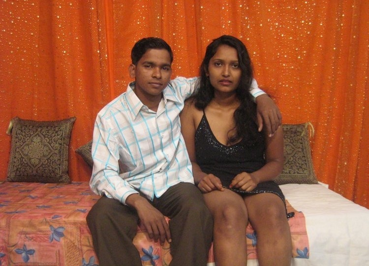 Desi lovers sitting together