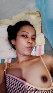 naughty girlfriend topless nude boobs selfies 007