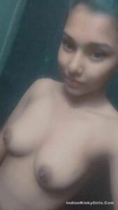 desi village girlfriend topless tits selfies 003