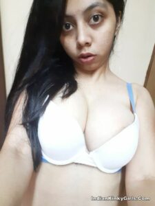 horny indian girl nude with body writing 008