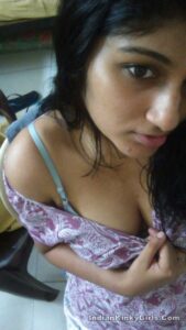 cute indian teen teasing boyfriend with nude selfies 003