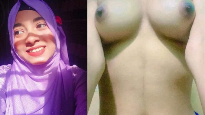 muslim girlfriend shows her dark brown nipples