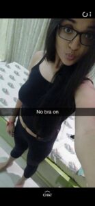 sexy in glasses indian girlfriend's nude selfies