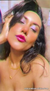 sexy desi wife milking her lactating tits 009