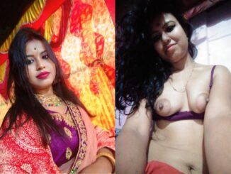 horny bangla girl topless exposing her marvelous desi boobs