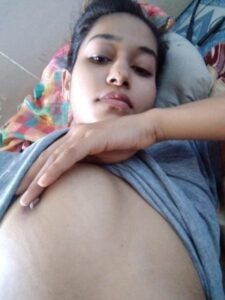 cute indian girlfriend nude with small tits 004