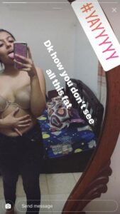 hot telugu girlfriend sexy topless selfies 003