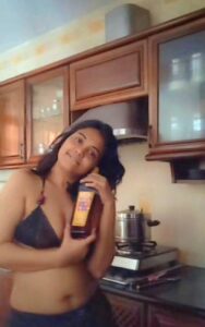 sexy indian girl smoking nude on video call