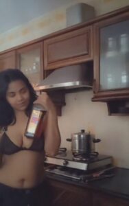 sexy indian girl smoking nude on video call 001