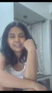 sexy indian girl smoking nude on video call 005