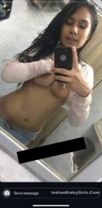 hot insta babe nude bathroom selfies leaked 008