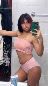 curvy nri girl nude selfies in the shower