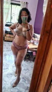 sexy desi wife takes nude mirror selfies 003