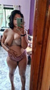 sexy desi wife takes nude mirror selfies 004