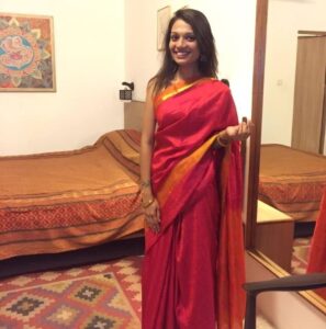 beautiful desi wife in saree and nude