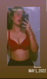 hot girlfriend suman topless selfies round boobs 004