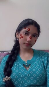 cute desi girlfriend topless with fine indian tits 001