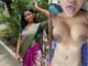kannada girl topless on bed squeezing boobs