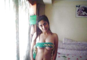horny indian girl nude posing before boyfriend 005