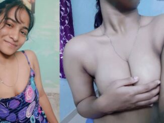 cute desi teen with big milkers topless selfies