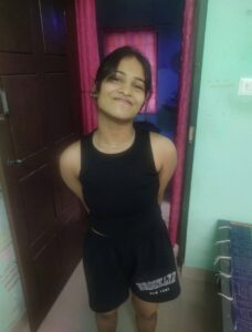 cute desi teen with big milkers topless selfies 002